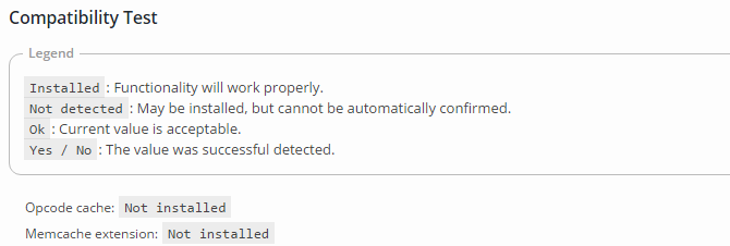 w3 total cache compatibility test screenshot